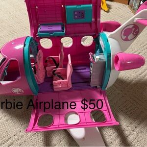 Barbie Pink and Teal Airplane Playset